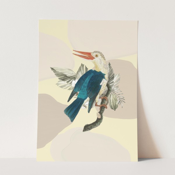 Vogel Motiv Alcedines Exotisch Pastelltöne Kunstvoll Einzigartig