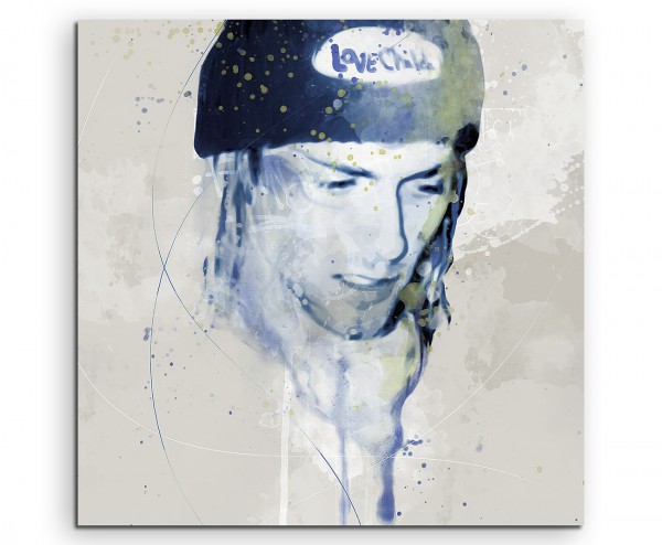 Kurt Cobain Aqua 60x60cm Wandbild Aquarell Art