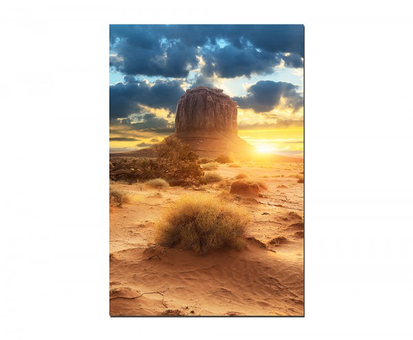 120x60cm Amerika Landschaft Sonnenuntergang Fels