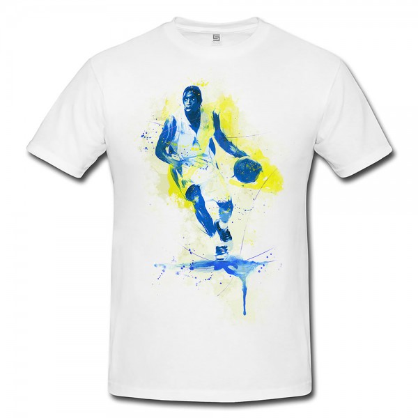 Basketball II Premium Herren und Damen T-Shirt Motiv aus Paul Sinus Aquarell
