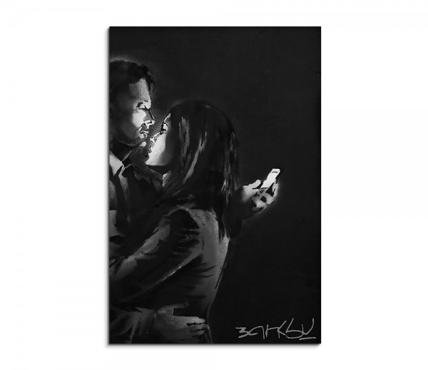 Mobile Phone Lovers Banksy 90x60cm