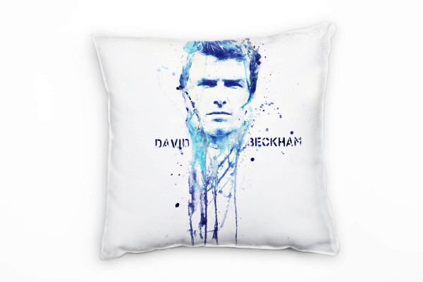 David Beckham II Deko Kissen Bezug 40x40cm für Couch Sofa Lounge Zierkissen