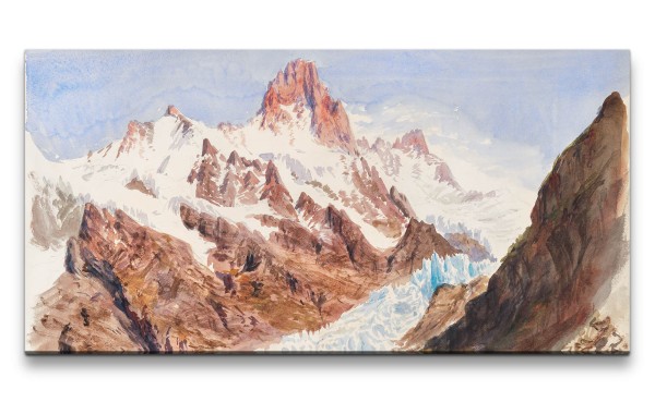 Remaster 120x60cm John Singer Sargent weltberühmtes Gemälde zeitlose Kunst Alpen Berge Schneegipfel