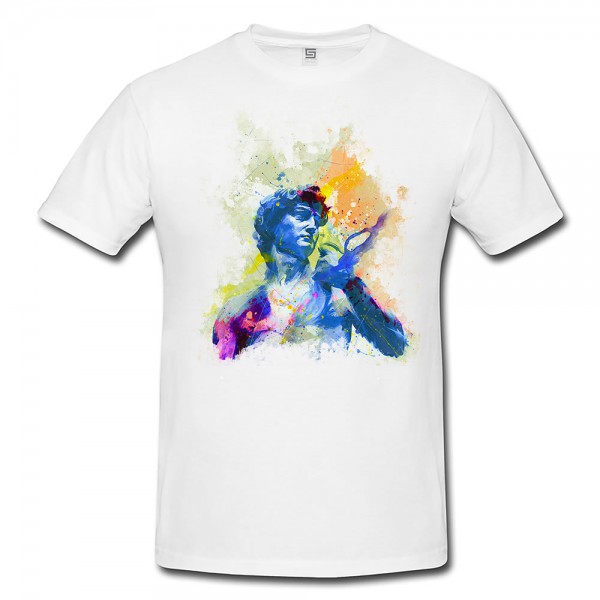 David Michelangelo Herren T- Shirt , Stylisch aus Paul Sinus Aquarell Color