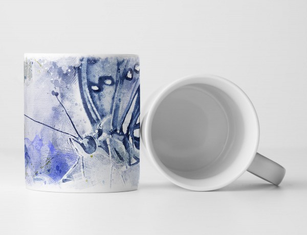 Butterfly Tasse als Geschenk, Design Sinus Art