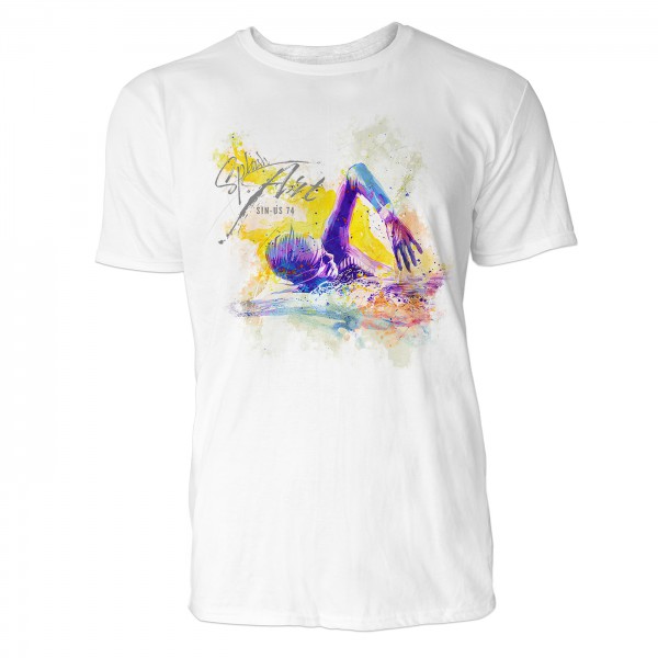 Kraulen Sinus Art ® T-Shirt Crewneck Tee with Frontartwork