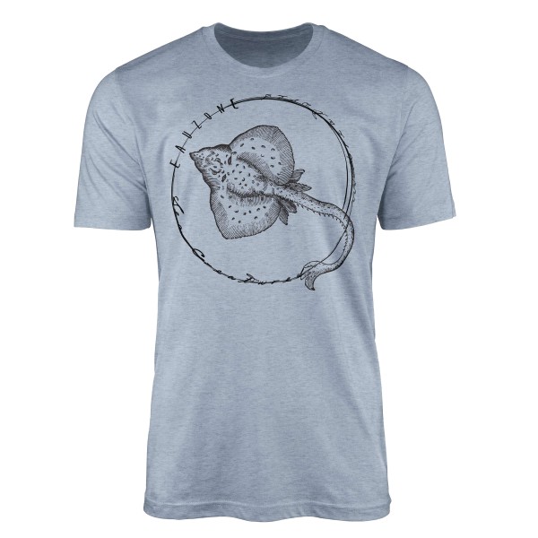 T-Shirt Tiefsee Fische - Serie: Sea Creatures , feine Struktur und sportlicher Schnitt / Sea 096