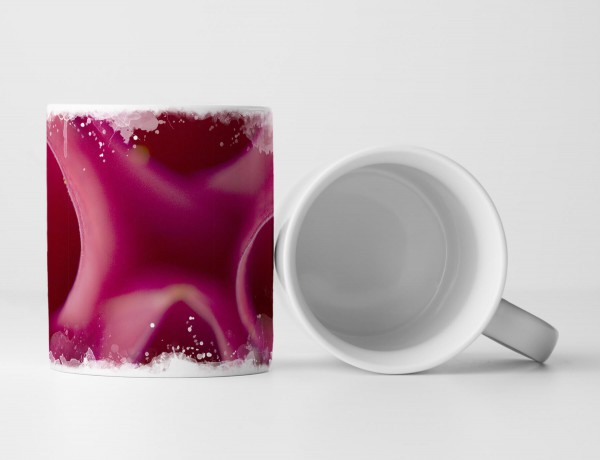 Tasse Geschenk Blütenbild – Nahaufnahme in pink
