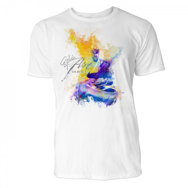 Kung Fu Schneidersitz Sinus Art ® T-Shirt Crewneck Tee with Frontartwork