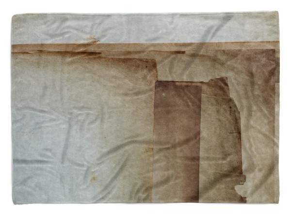 Handtuch Strandhandtuch Saunatuch Kuscheldecke mit Fotomotiv altes Papier Motiv Nahaufnah