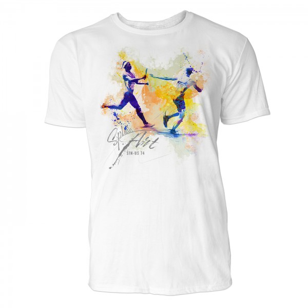 Staffellauf Sinus Art ® T-Shirt Crewneck Tee with Frontartwork