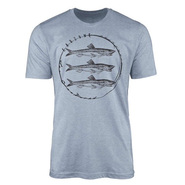 T-Shirt Tiefsee Fische - Serie: Sea Creatures , feine Struktur und sportlicher Schnitt / Sea 091