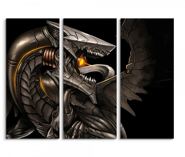 Bioroid Dragon Fantasy Art 3x90x40cm