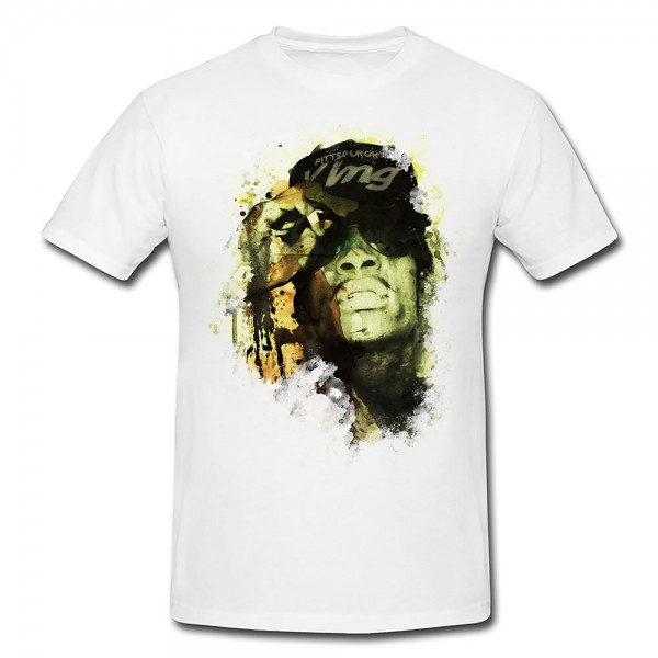 Wiz Khalifa Premium Herren und Damen T-Shirt Motiv aus Paul Sinus Aquarell