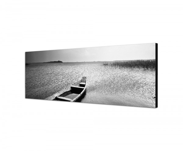 150x50cm See Boot Kanu schwarz/weiß