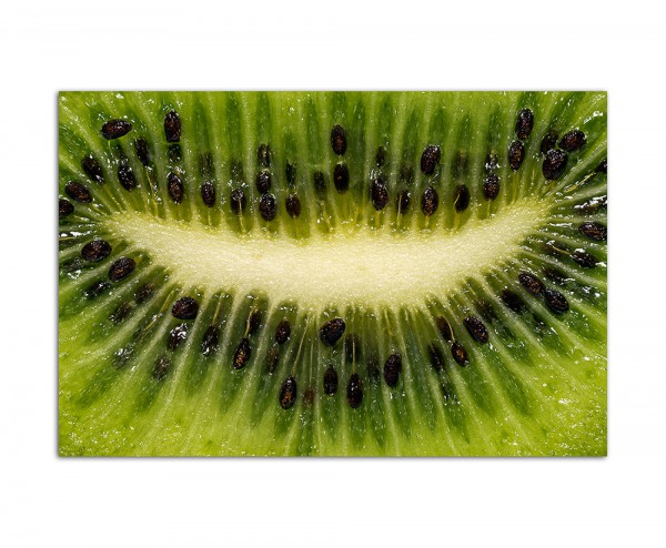 120x80cm Kiwi Frucht Kerne makro
