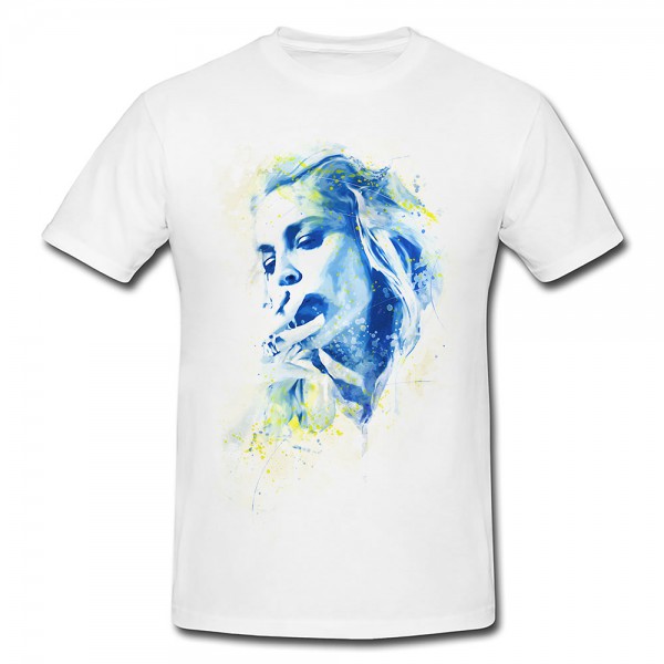 Sharon Stone IV Premium Herren und Damen T-Shirt Motiv aus Paul Sinus Aquarell