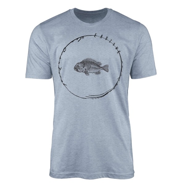 T-Shirt Tiefsee Fische - Serie: Sea Creatures , feine Struktur und sportlicher Schnitt / Sea 027