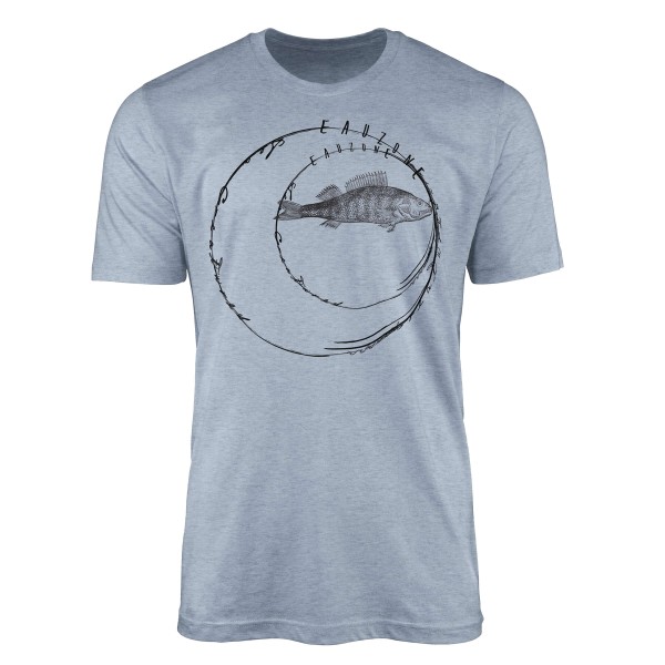T-Shirt Tiefsee Fische - Serie: Sea Creatures , feine Struktur und sportlicher Schnitt / Sea 076