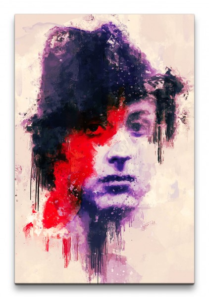 Rocky Balboa Porträt Abstrakt Kunst Kult 60x90cm Leinwandbild