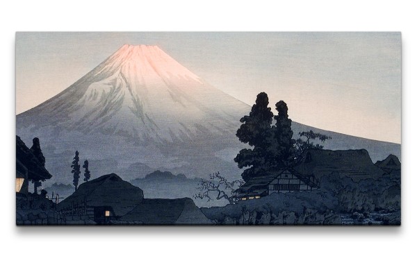 Remaster 120x60cm Hiroaki Takahashi traditionelle japanische Kunst Zeitlos Mount Fuji From Mizukubo