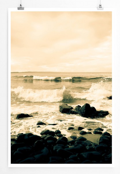 60x90cm Landschaftsfotografie Poster Noosa Küste Australien