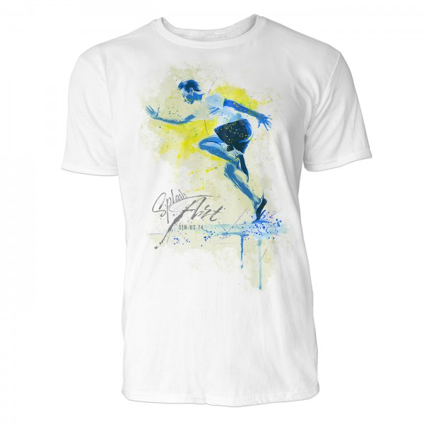 Sprinter seitlich Sinus Art ® T-Shirt Crewneck Tee with Frontartwork