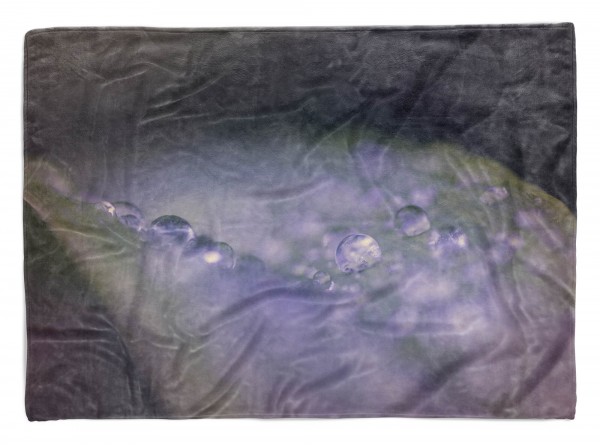 Handtuch Strandhandtuch Saunatuch Kuscheldecke mit Fotomotiv Wassertropfen Blüt
