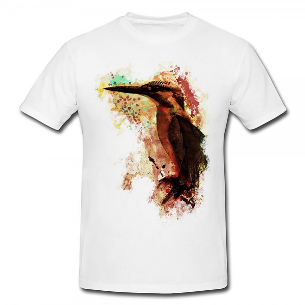 Bird Premium Herren und Damen T-Shirt Motiv aus Paul Sinus Aquarell