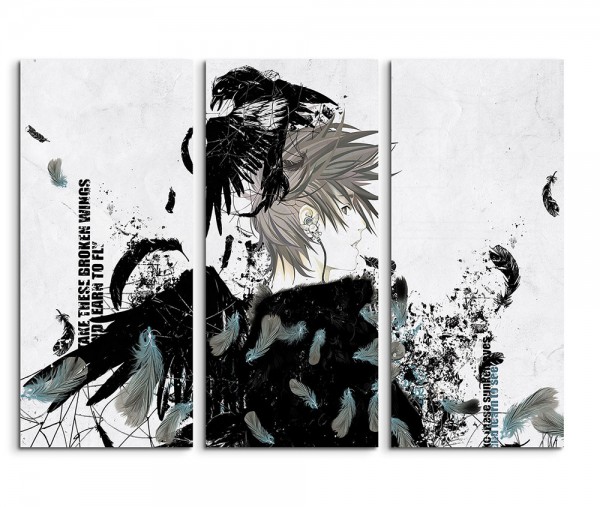 Broken Wings Anime Art 3x90x40cm