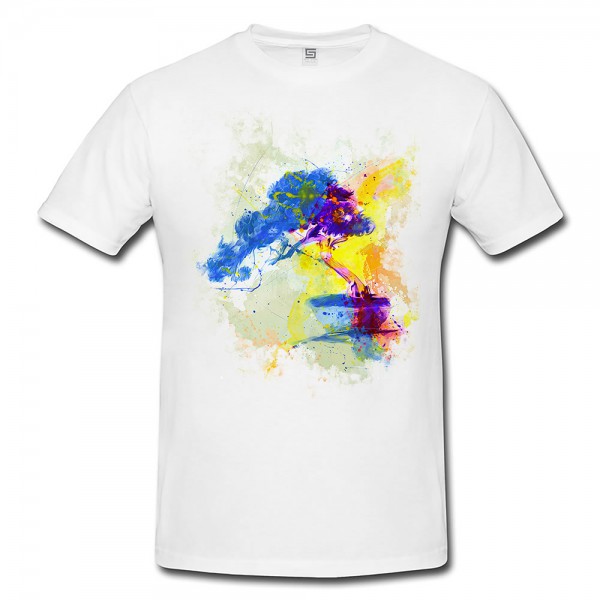 Bonsai I Herren T- Shirt , Stylisch aus Paul Sinus Aquarell Color