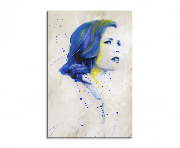 Amy Adams II Splash 90x60cm Kunstbild als Aquarell auf Leinwand