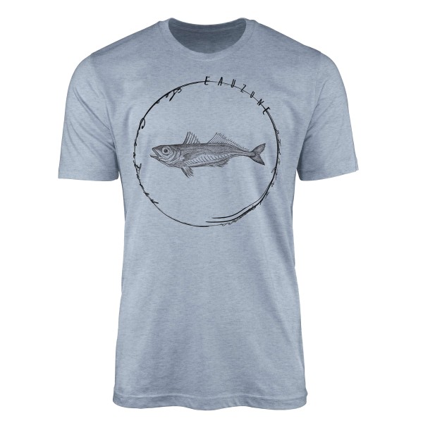 T-Shirt Tiefsee Fische - Serie: Sea Creatures , feine Struktur und sportlicher Schnitt / Sea 058