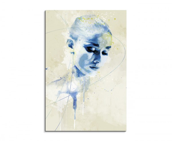 Audrey Hepburn IV Aqua 90x60cm Wandbild Aquarell Art