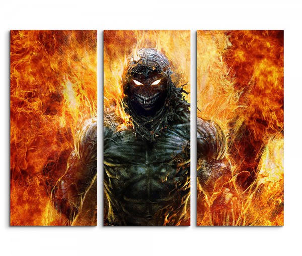 Burning In Hell Fantasy Art 3x90x40cm