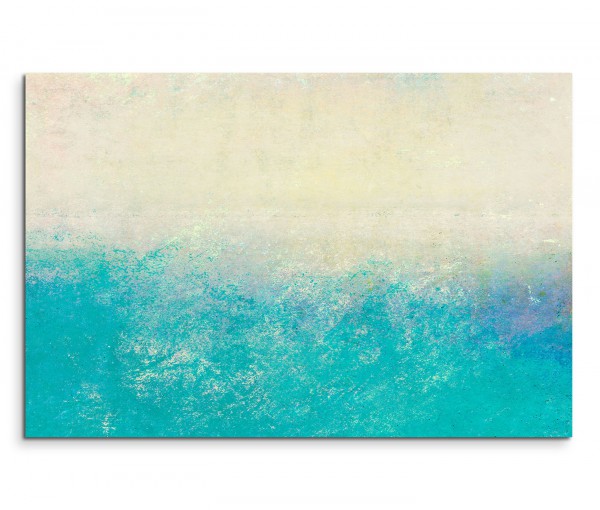 120x80cm Wandbild Hintergrund abstrakt blau creme