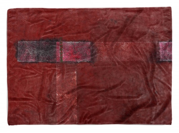 Handtuch Strandhandtuch Saunatuch Kuscheldecke mit Fotomotiv Rot Abstrakt Kunstvoll