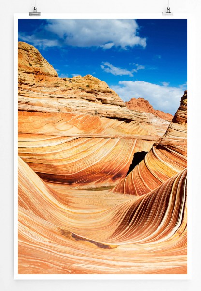 60x90cm Landschaftsfotografie Poster Die Welle Arizona USA