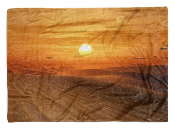 Handtuch Strandhandtuch Saunatuch Kuscheldecke mit Fotomotiv Wüste Sahara Sonne