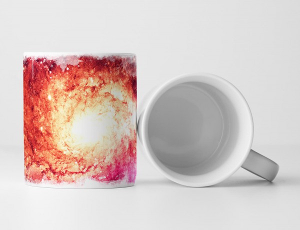 Tasse Geschenk Illustration – Magenta Galaxie