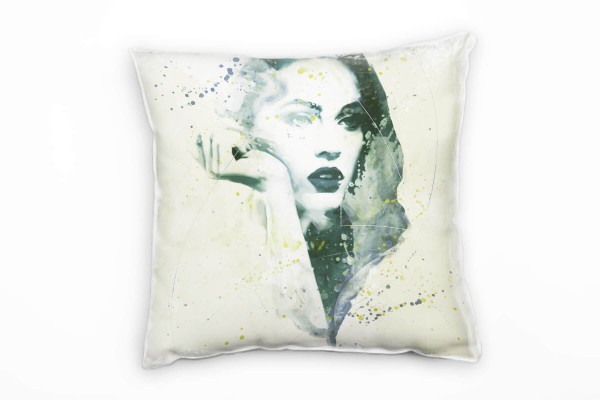 Megan Fox II Deko Kissen Bezug 40x40cm für Couch Sofa Lounge Zierkissen