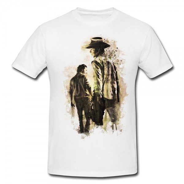 The Walking Dead Premium Herren und Damen T-Shirt Motiv aus Paul Sinus Aquarell