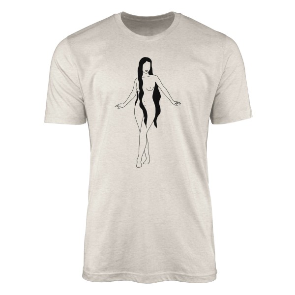 Herren Shirt 100% gekämmte Bio-Baumwolle T-Shirt junge Frau Grafik Motiv Nachhaltig Ökomode aus ern