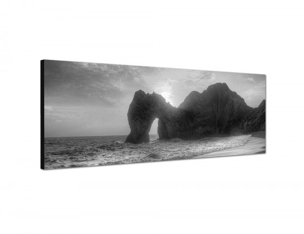 150x50cm Ozean Strand Felsen Sonnenaufgang