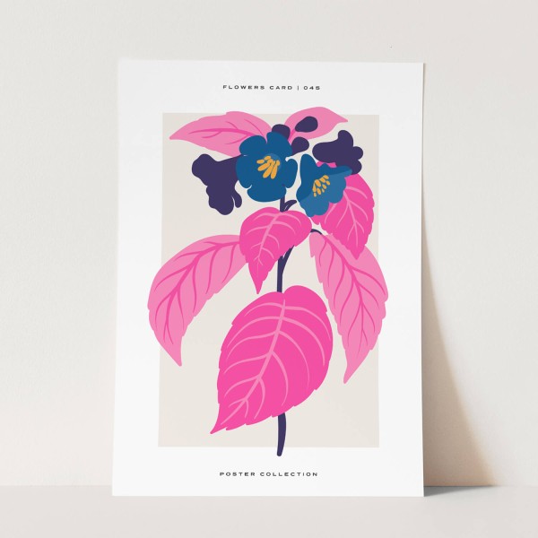 Botanica Wunderschöne Blumen Illustration Dekorativ Modern Farbenfroh