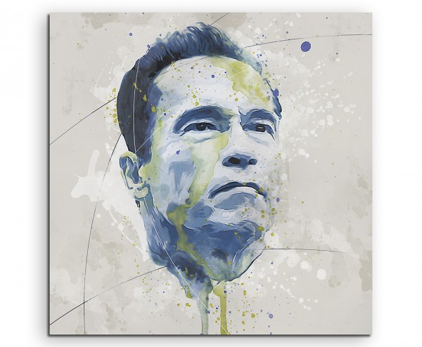 Arnold Schwarzenegger I Aqua 90x60 cm Aquarell Kunstbild