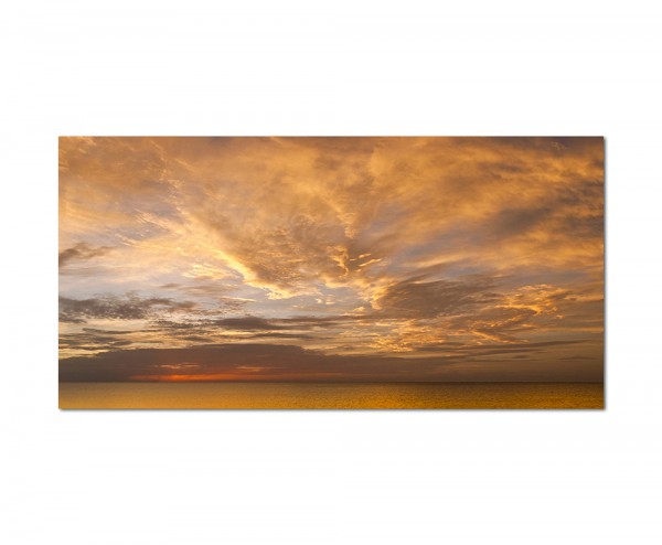 120x80cm Himmel Wolken Sonnenuntergang Ozean