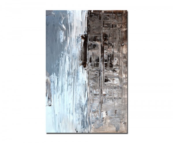 120x80cm Malerei Kunst abstrakt braun/grau