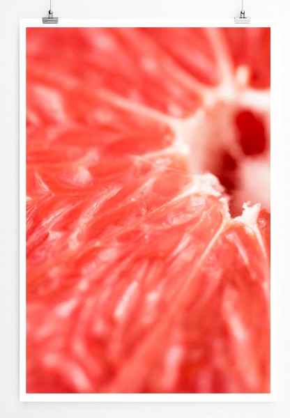 60x90cm Poster Food-Fotografie  Frische reife Grapefruit