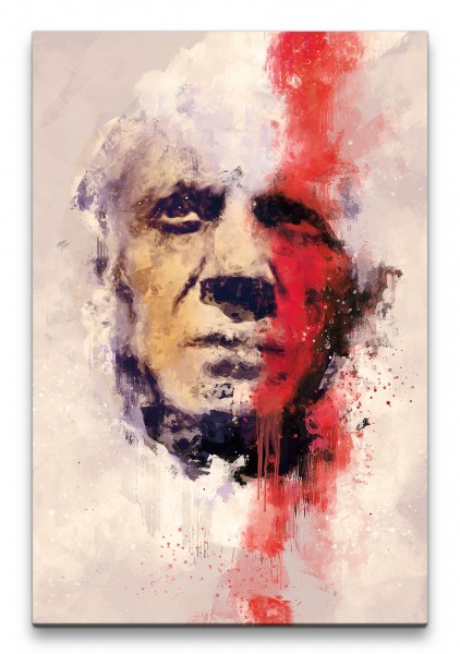 Pablo Picasso Porträt Abstrakt Kunst Künstler Altmeister Legende 60x90cm Leinwandbild